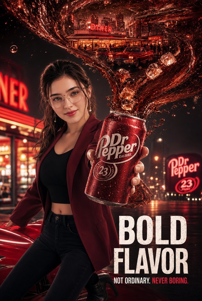 Retro Soda Night Ad