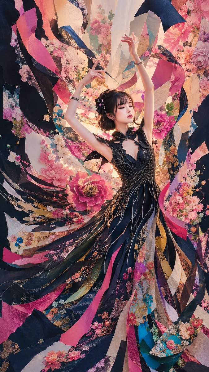 Whirling Fantasy Fashion Editorial Portrait
