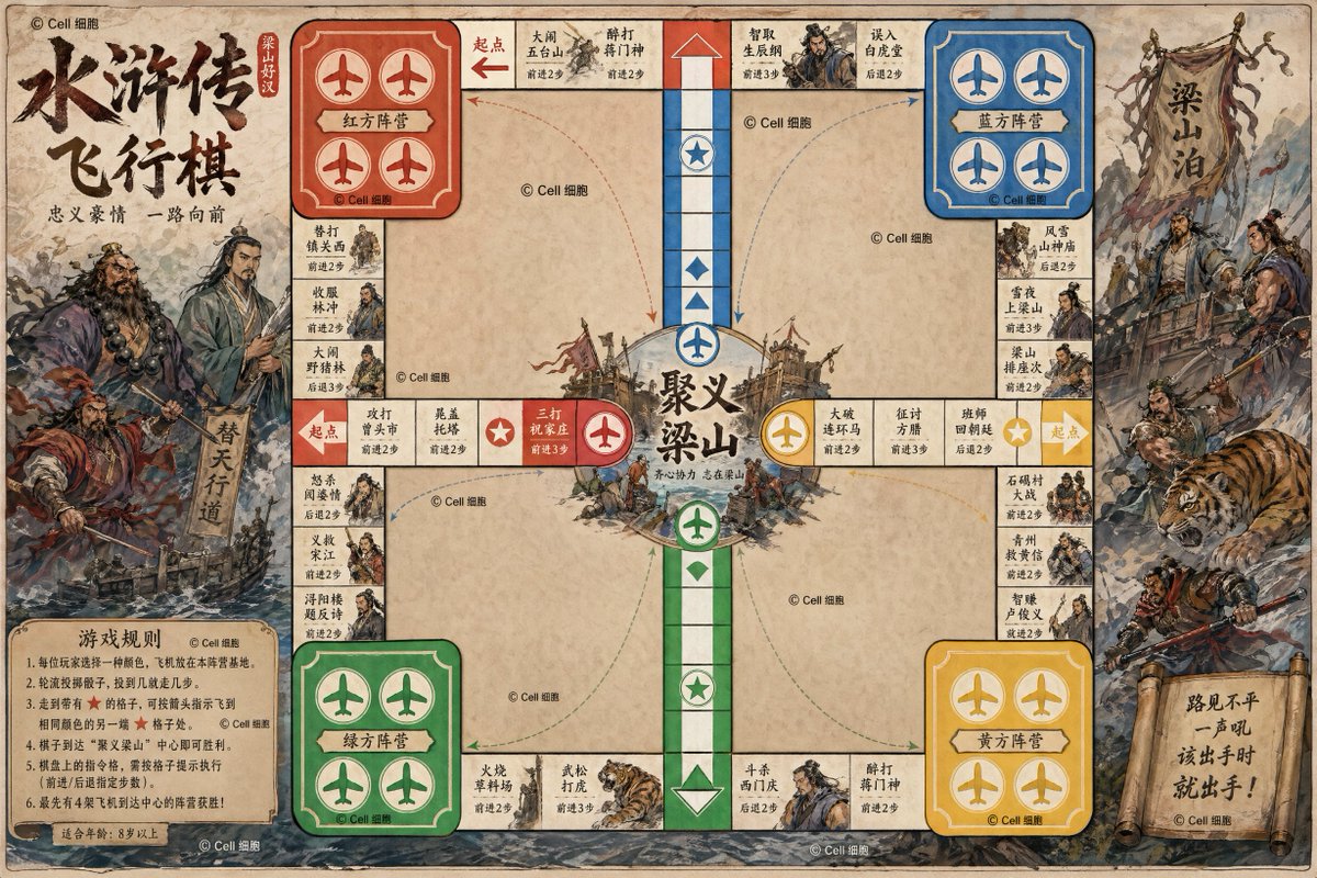 Water Margin Ludo Game