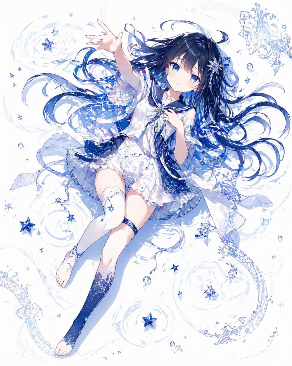 Celestial Star Girl Floating