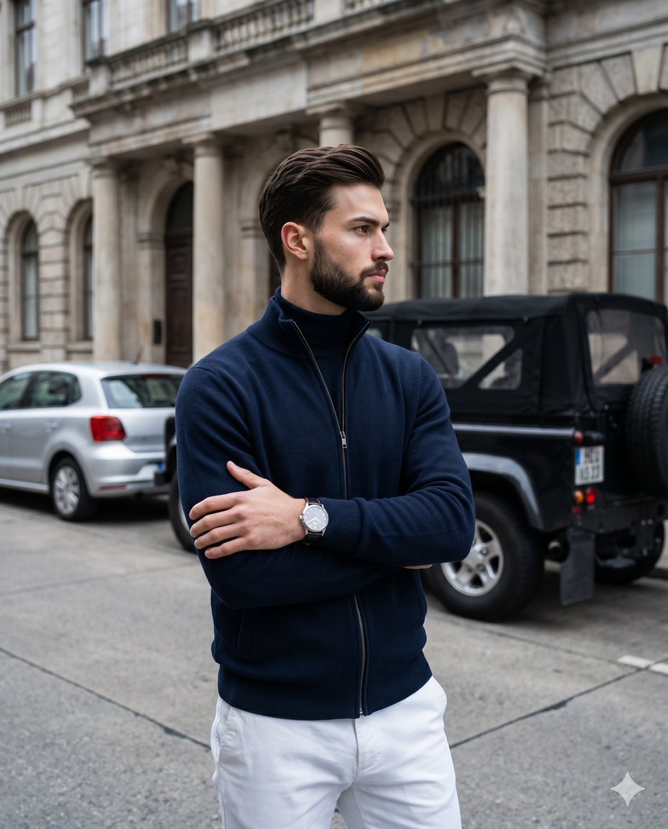 Stylish Urban Menswear Street Portrait