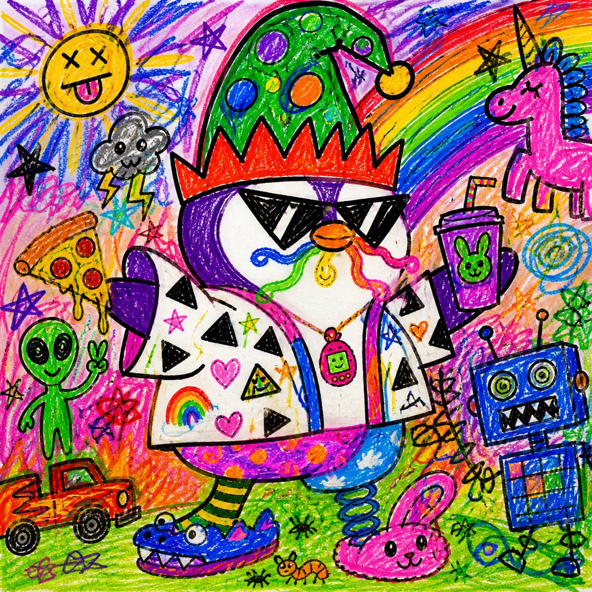 Chaotic Kid Crayon Mayhem