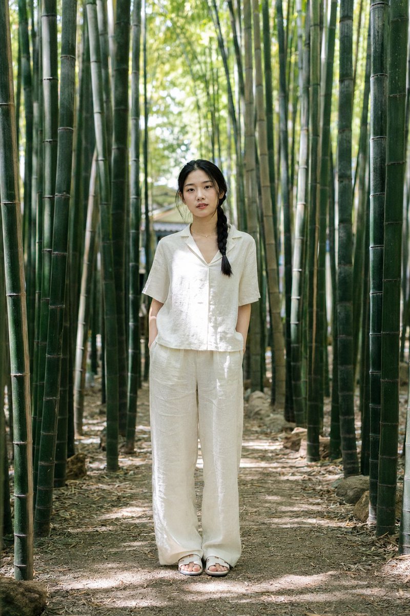 Serene Beauty in Bamboo Path