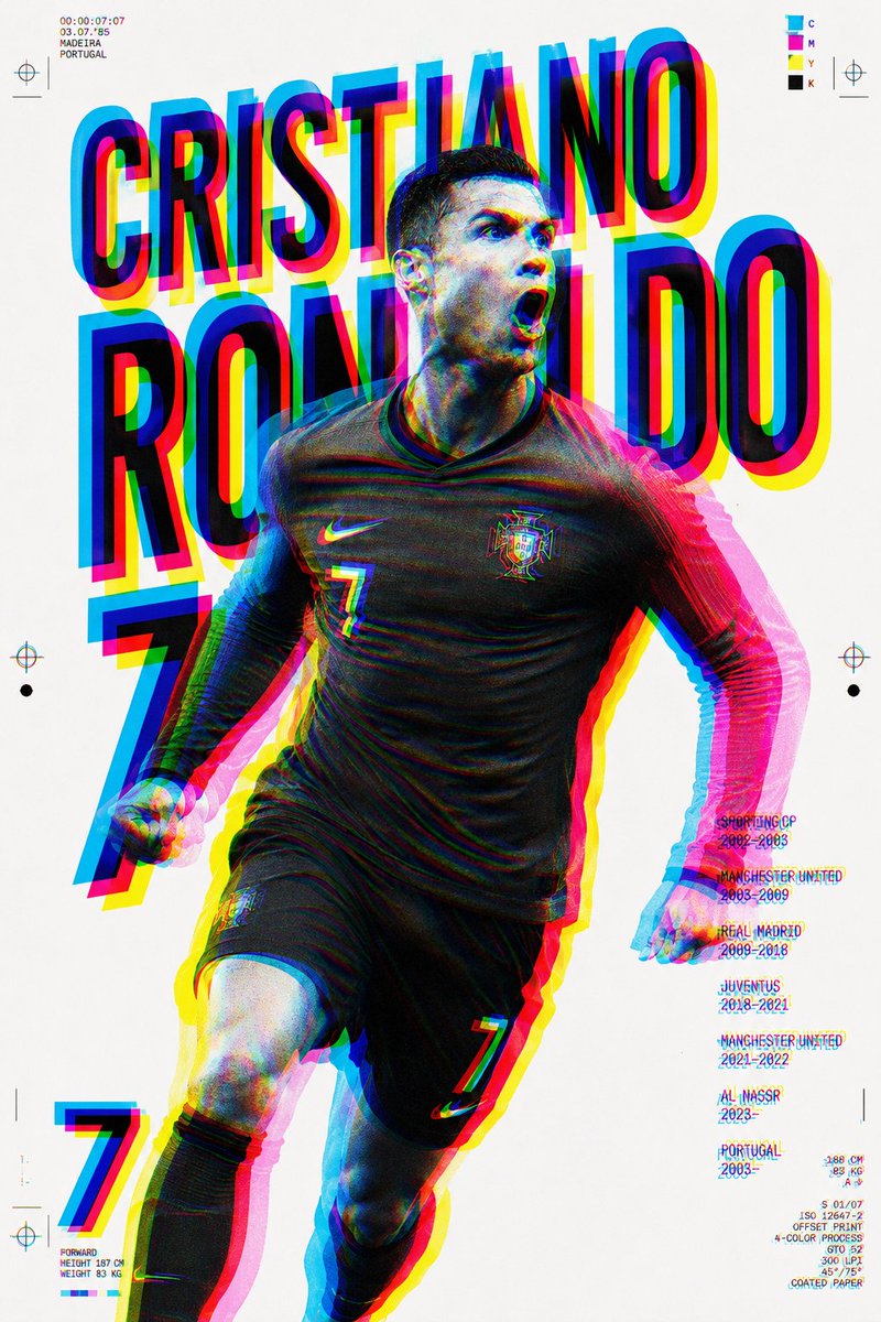 Offset Error Ronaldo Sports Poster