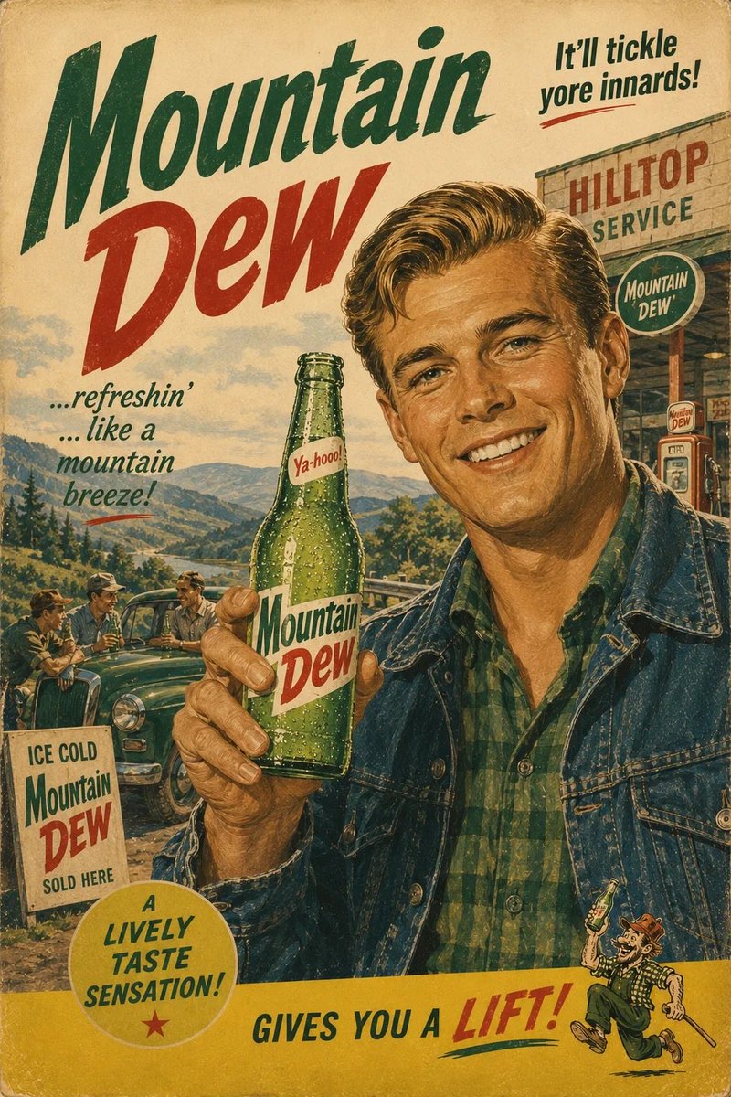 Vintage 1960s Beer Poster Ad