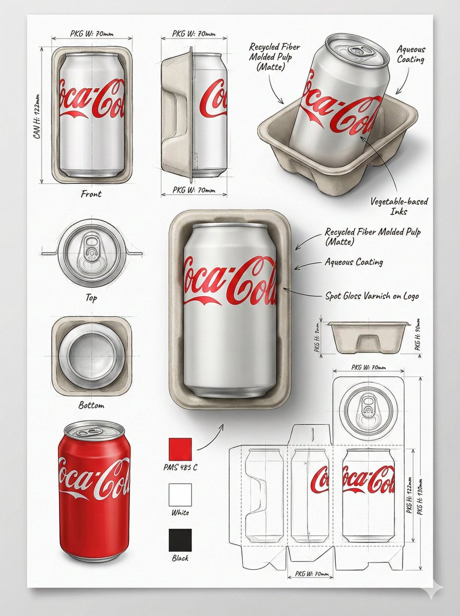 Professional Industrial Packaging Design Sheet