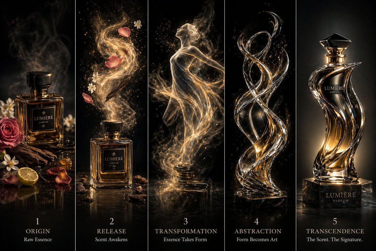 Luxury Perfume Cinematic Transformation Art