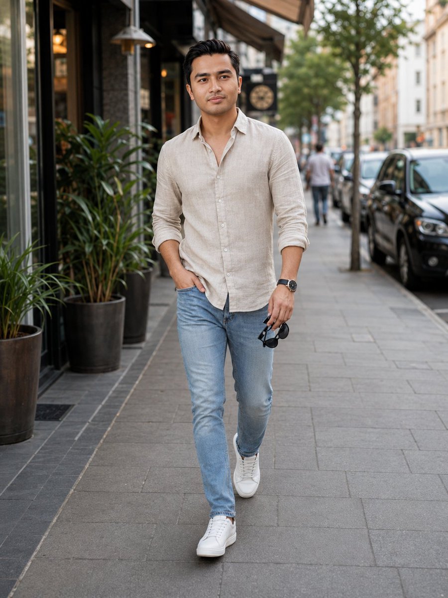 Confident Urban Walk Fashion Editorial