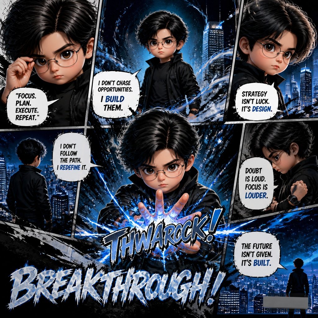 Cinematic Dark Superhero Motivational Poster