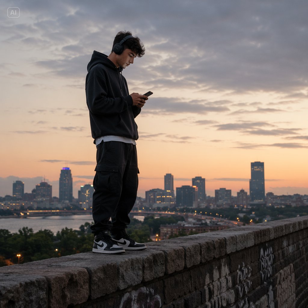 Cinematic Urban Sunset Portrait