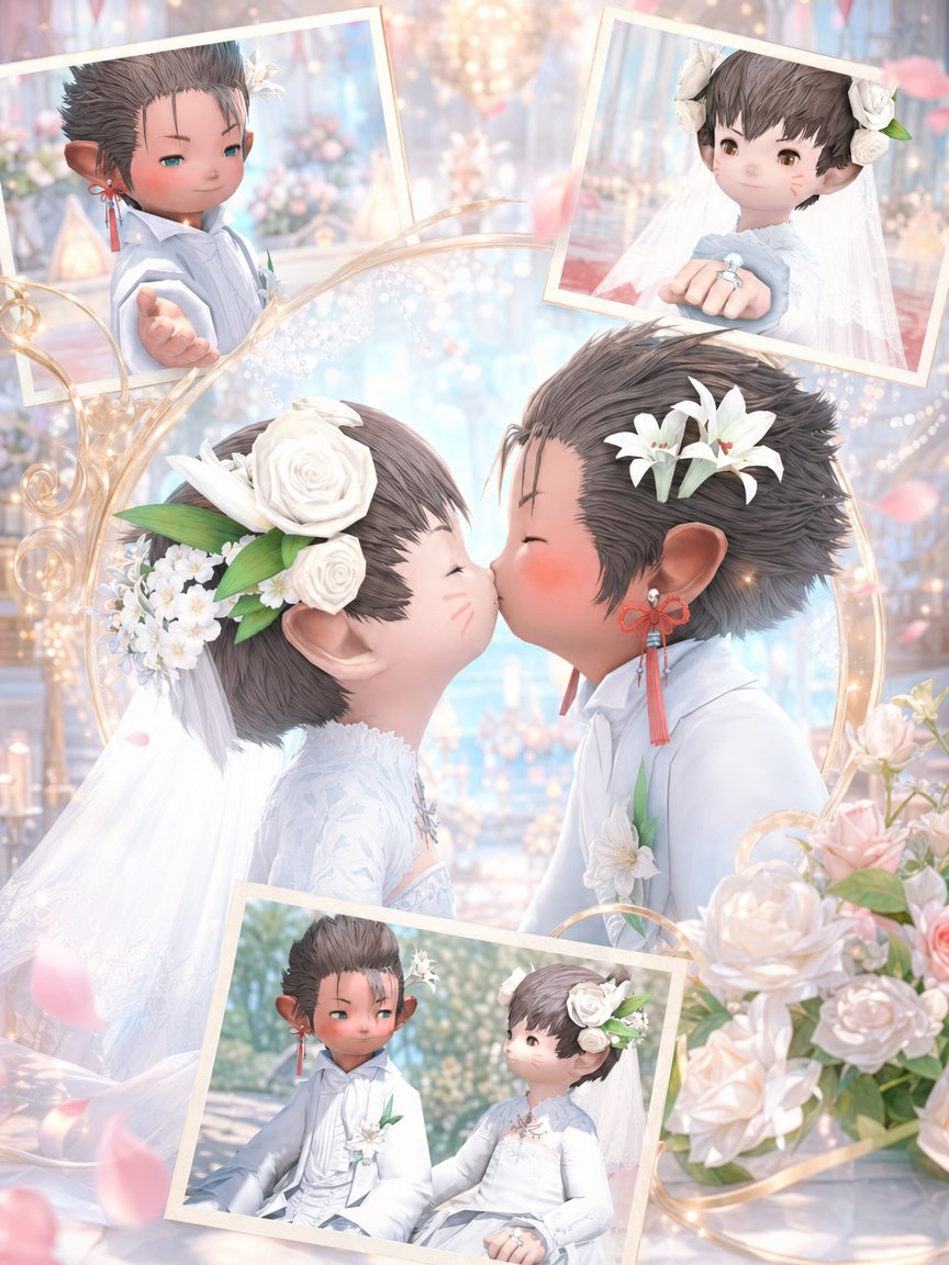 Dreamy Fantasy Wedding Collage
