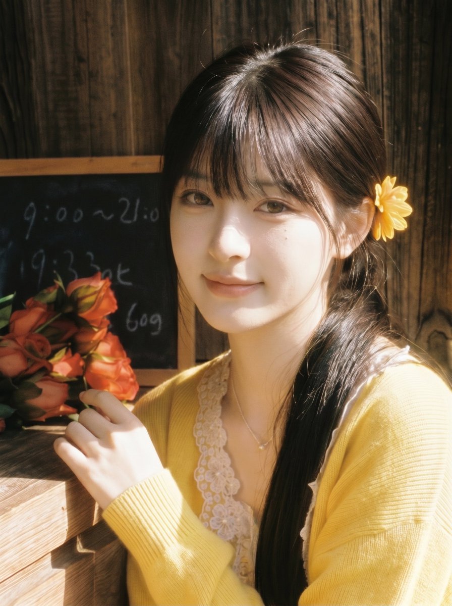 Morning Flower Shop Girl