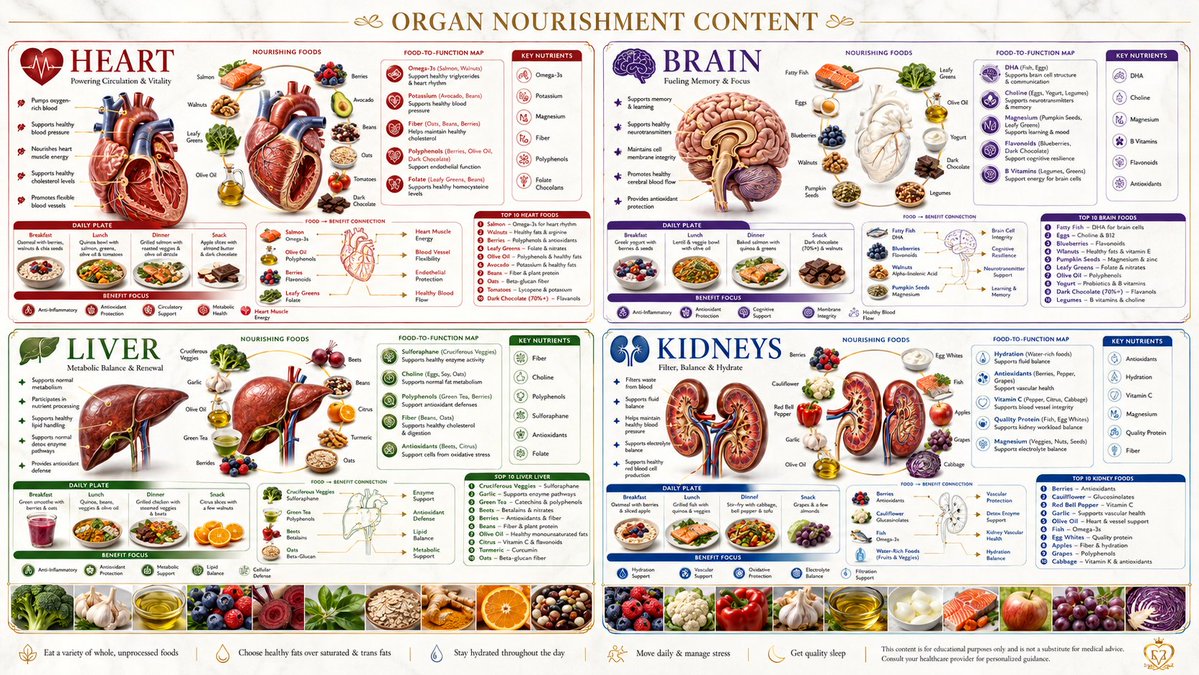 Organ Nourishment Visual Guide