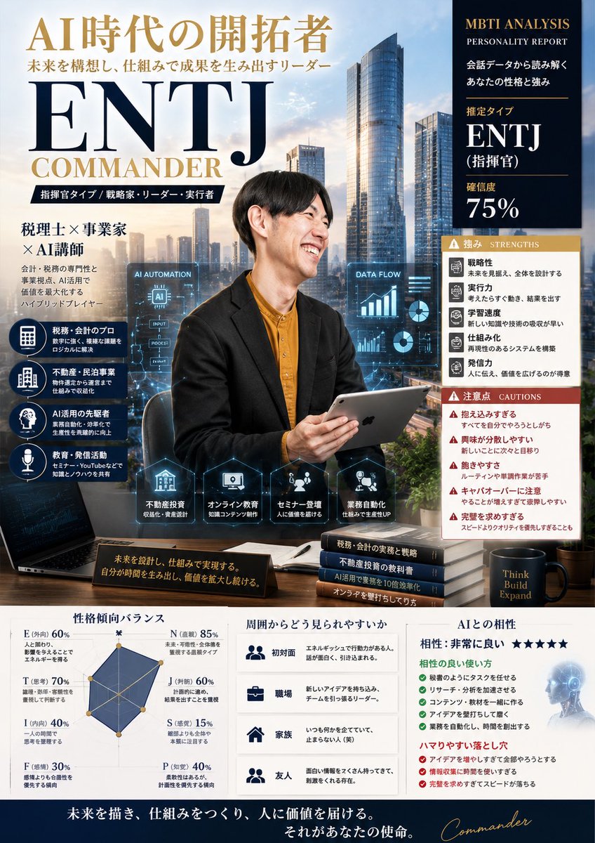 ENTJ Commander Business Magazine Cover