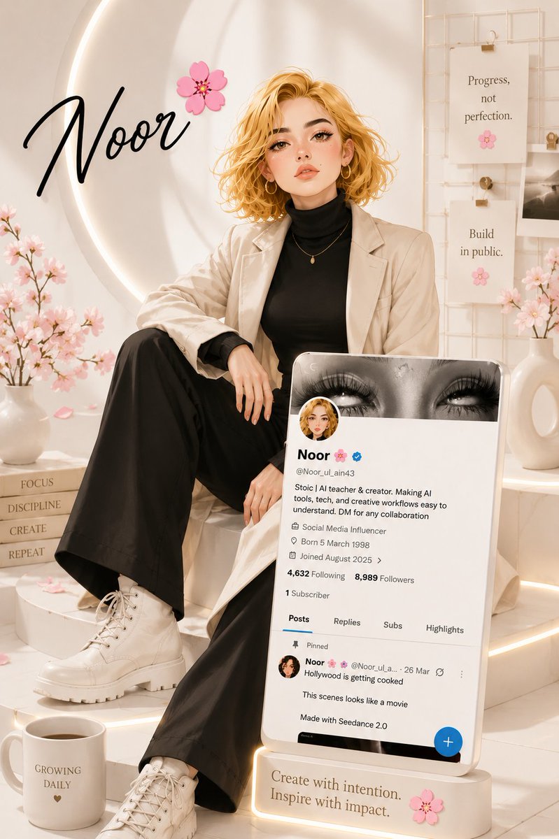 Luxury Influencer Branding Poster Design