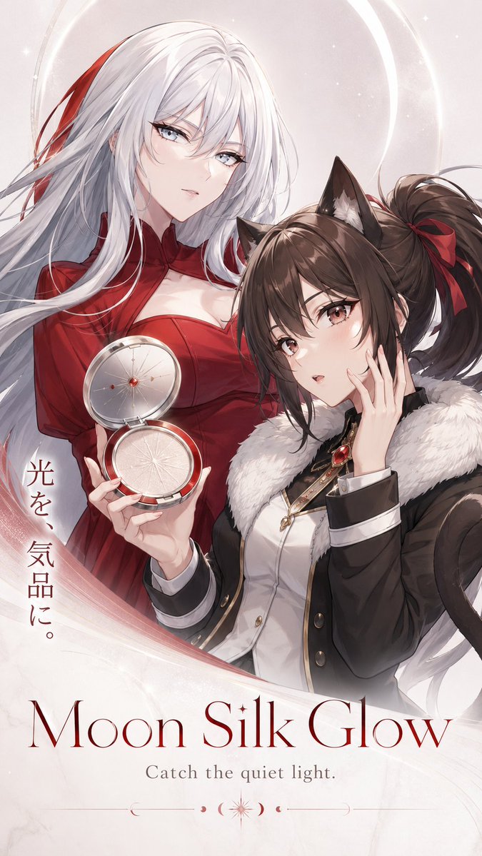 Luxury Anime Cosmetics Poster