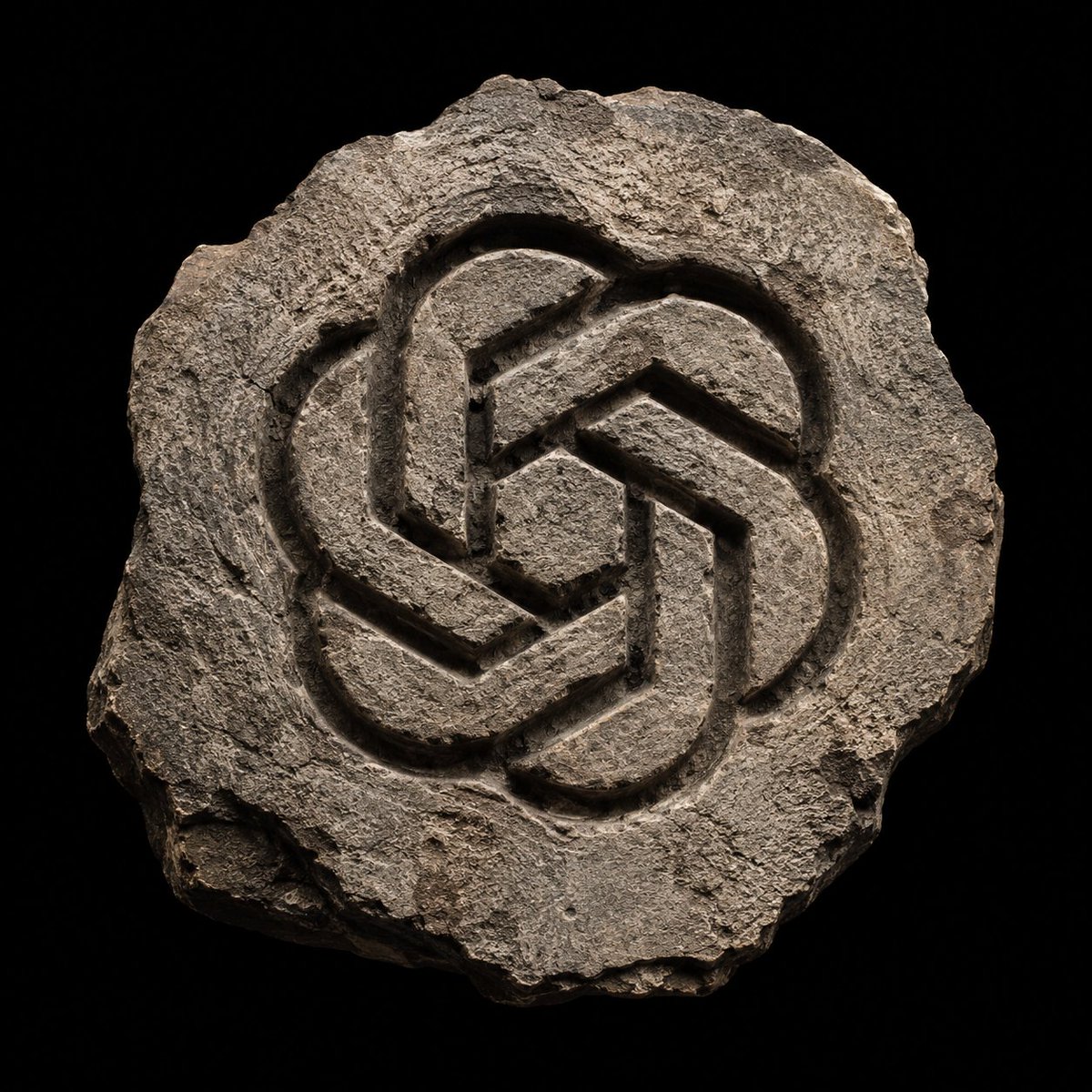 Ancient Stone Carved Emblem
