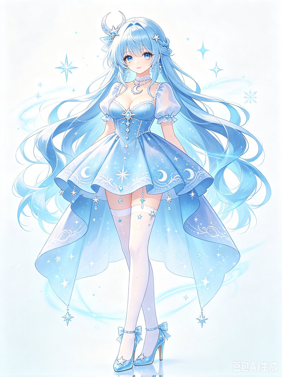 Dreamy Celestial Ice Princess Design