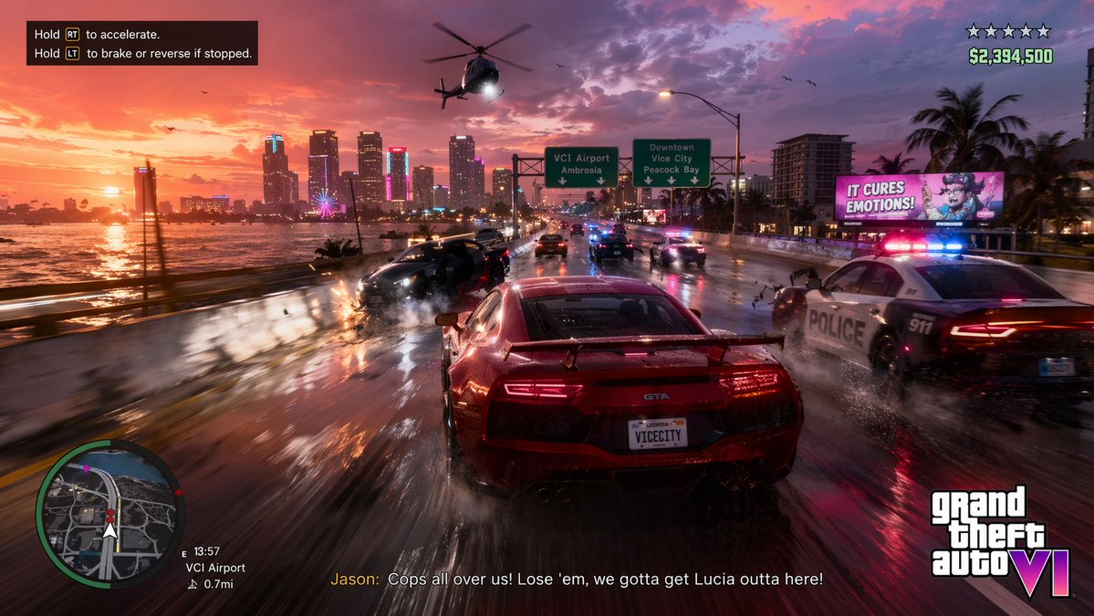 Vice City Police Chase Escape