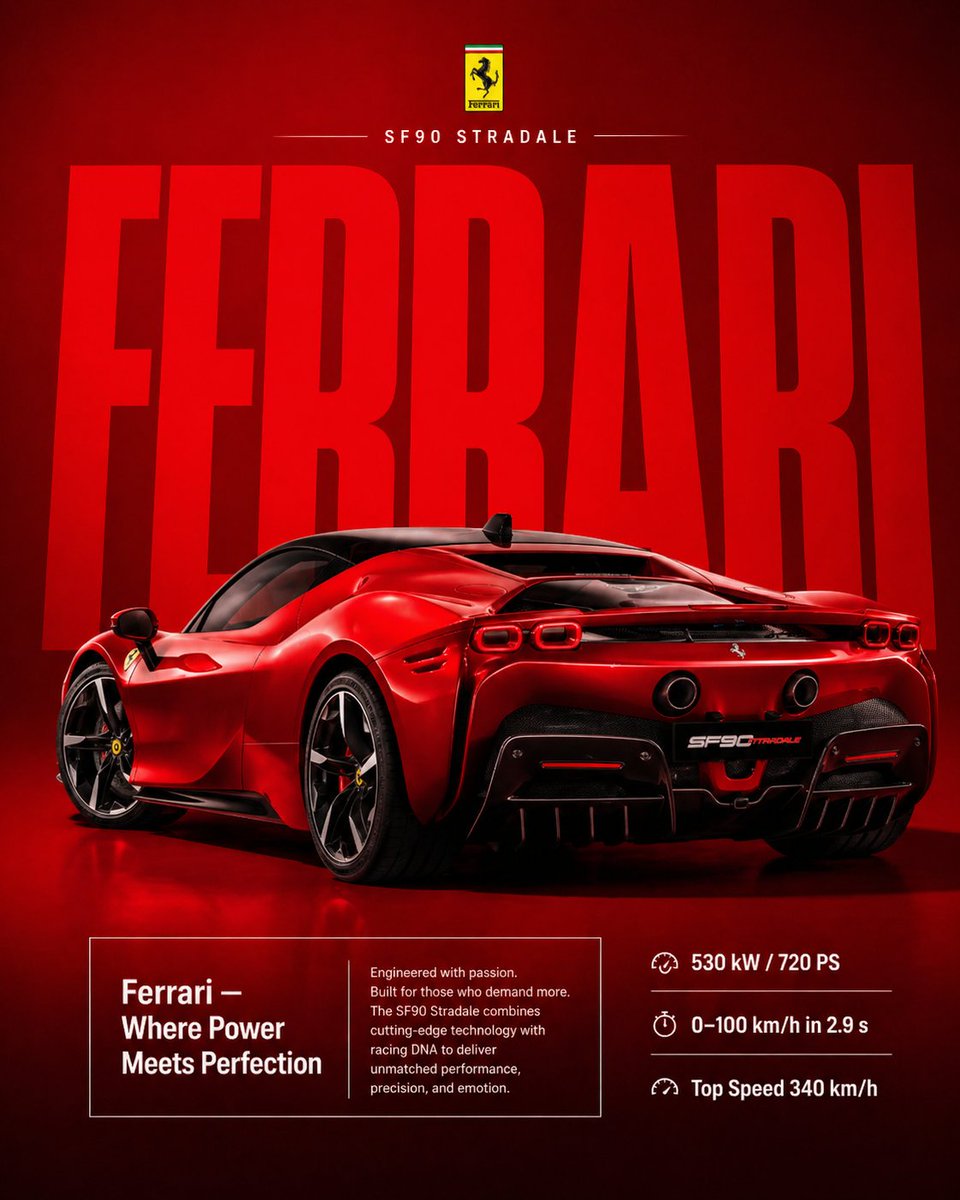 Ferrari SF90 Luxury Ad
