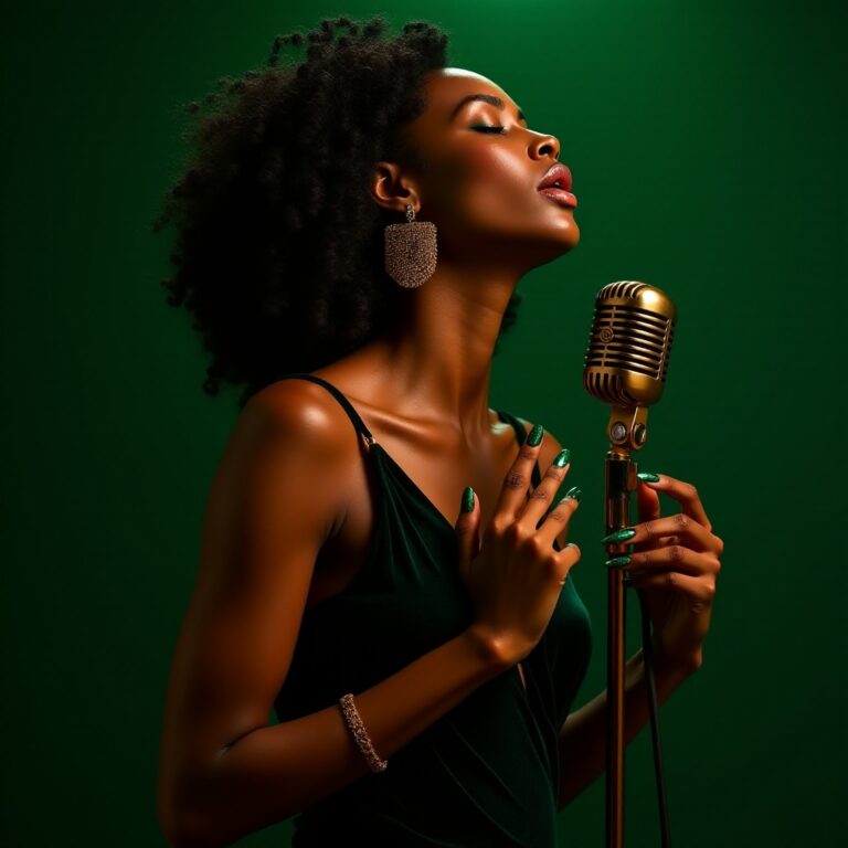 Jazz Vocalist Radiating Soul and Light