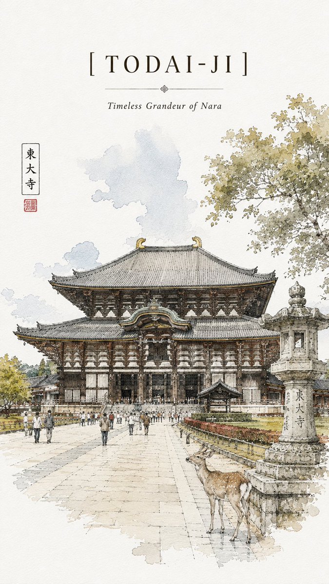 Kinkaku-ji Watercolor Travel Sketch