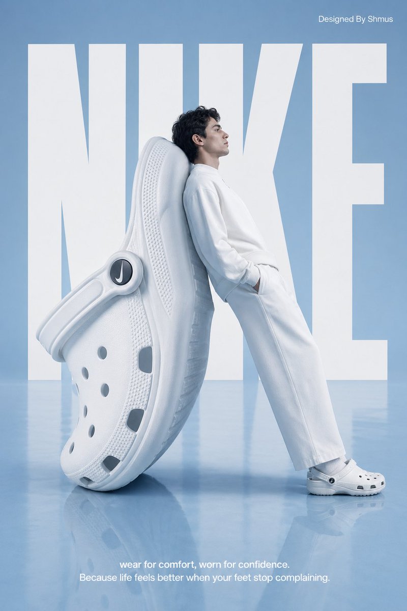 Nike Giant Shoe Surreal Fashion Poster