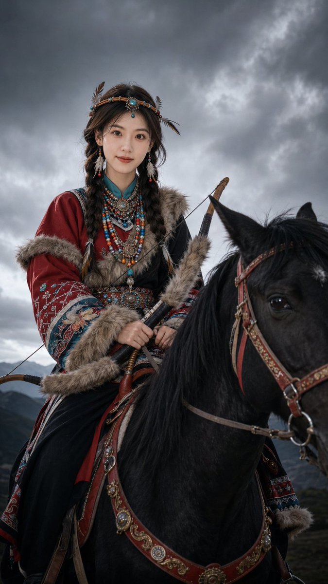 Nomadic Warrior Horse Portrait