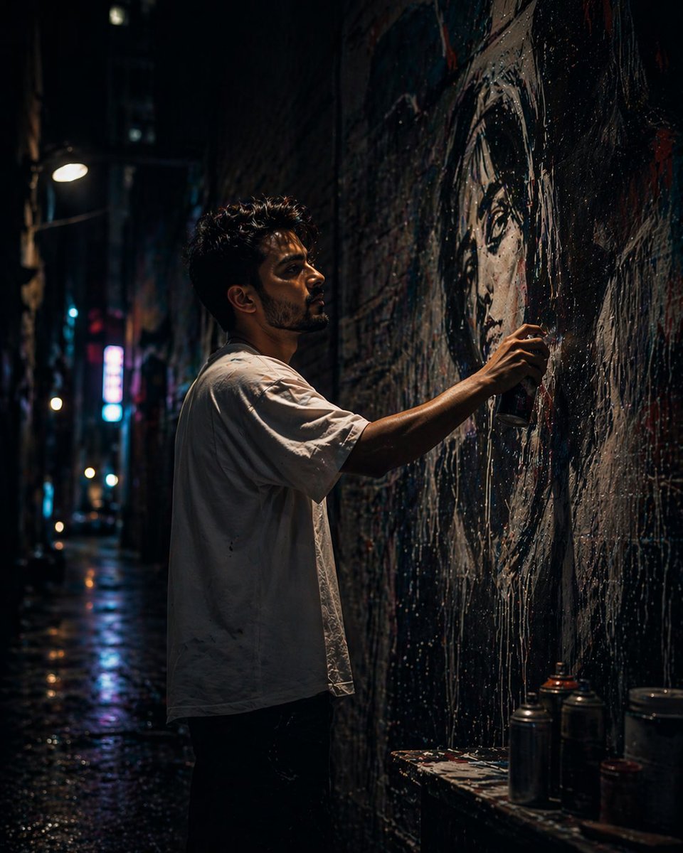 Neon Alley Mural Artist