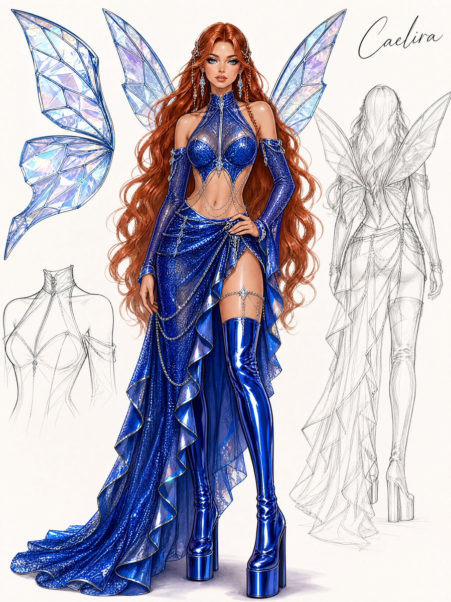 Luxury Couture Fashion Sketch