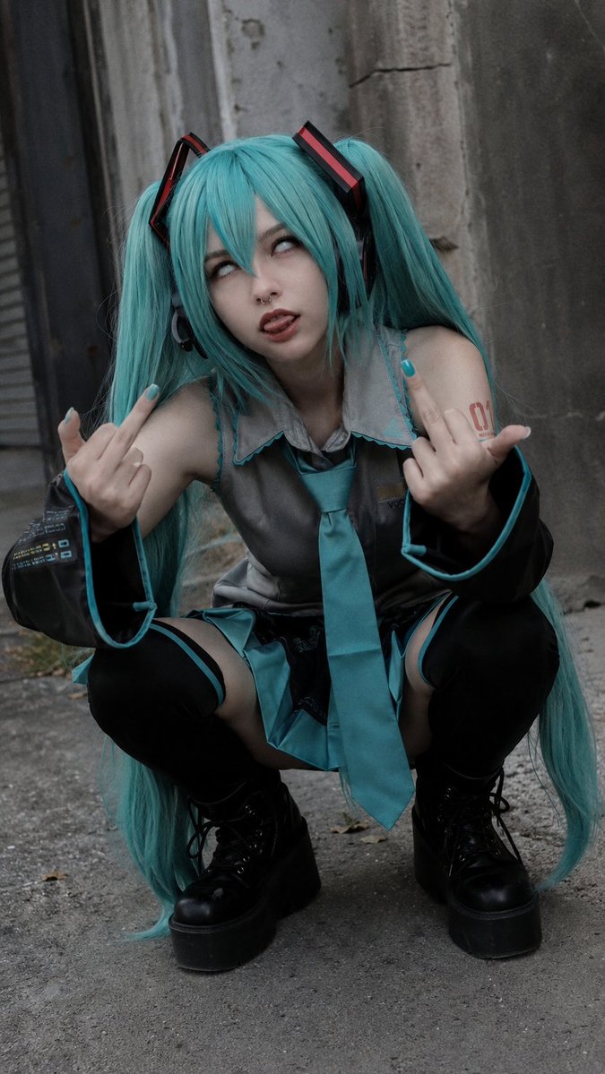 Rebellious Anime Girl Selfie