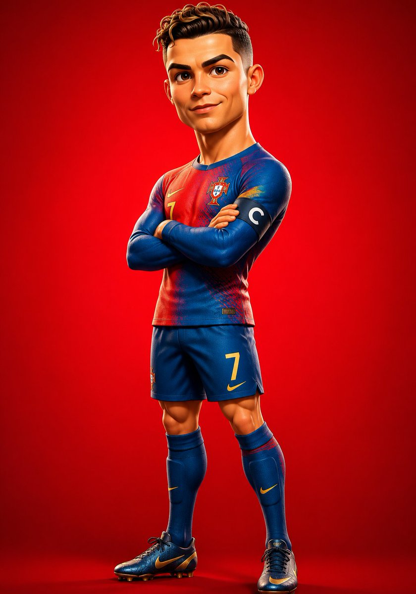 Confident 3D Football Star Character