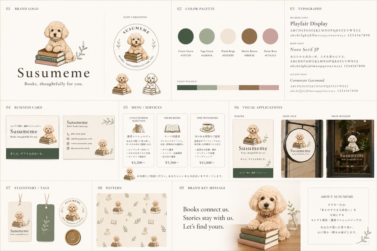 Literary Bookstore Brand Identity