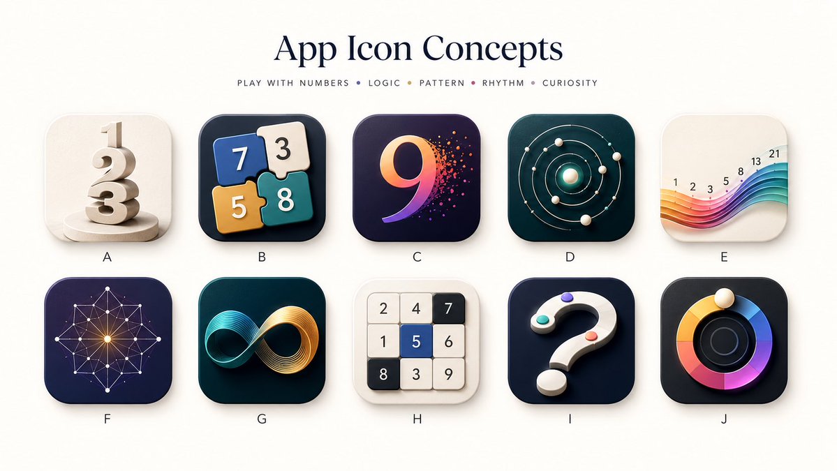 Number Logic App Icon Concepts