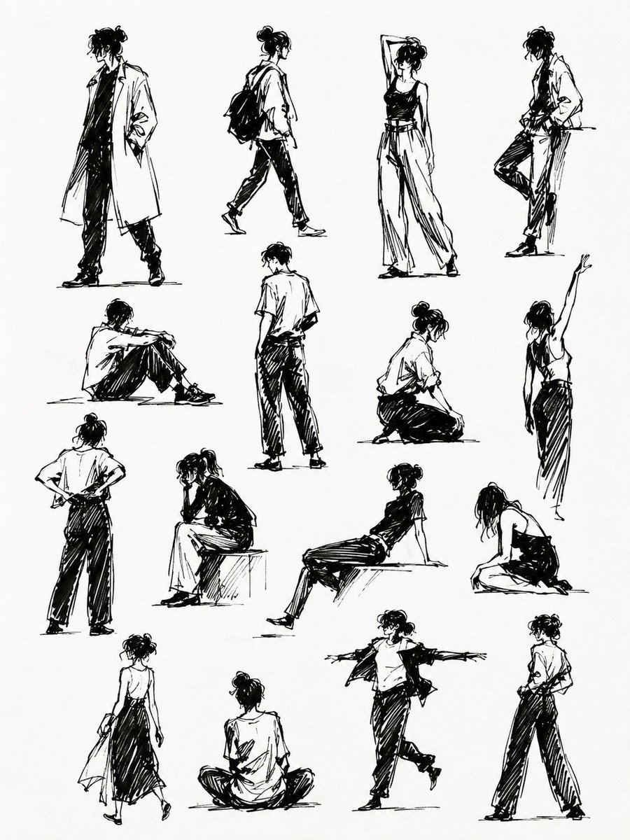 Gesture Drawing Sketches