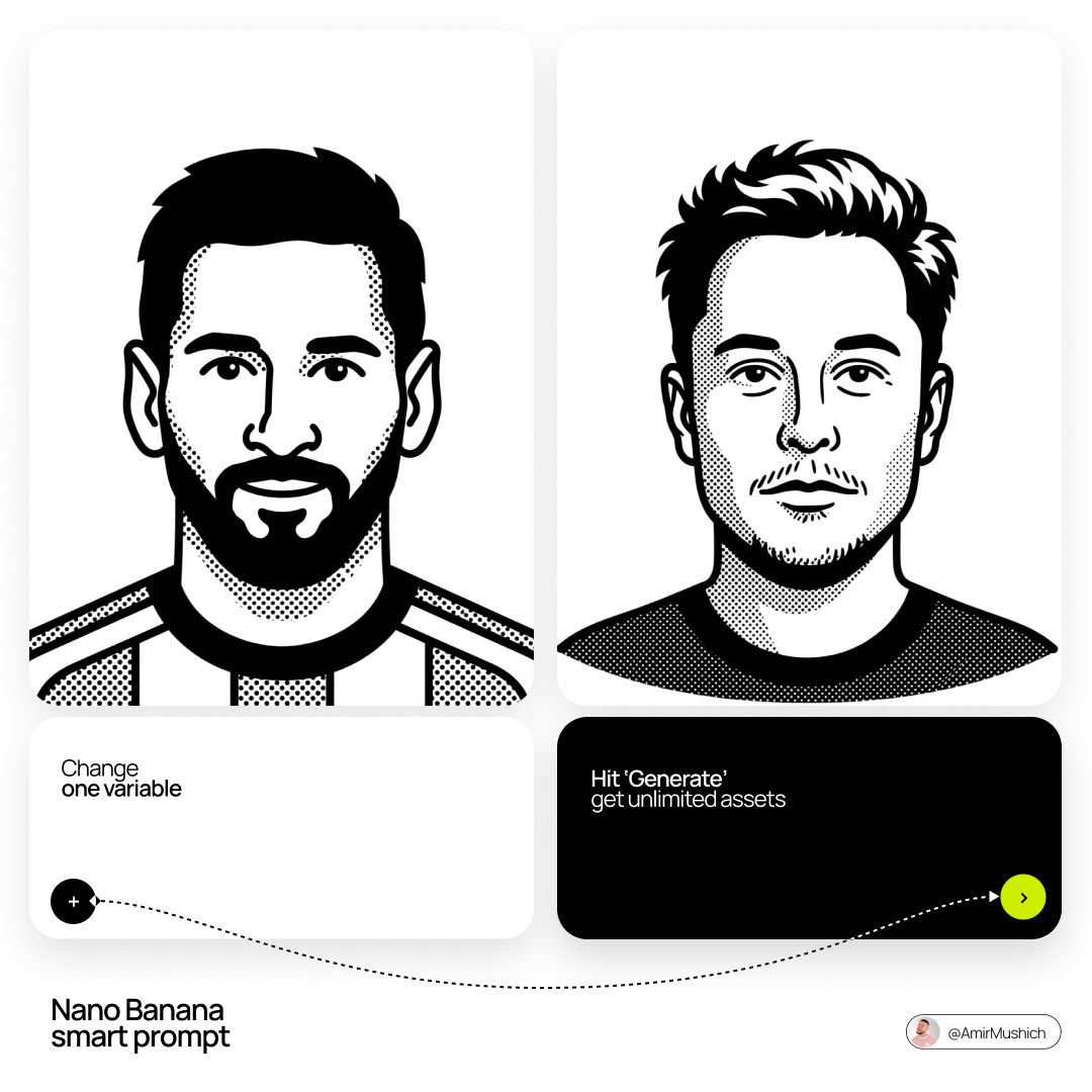 Minimalist Notion Avatar Portrait
