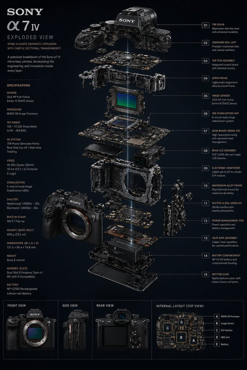 Sony BRAVIA 8K Exploded View