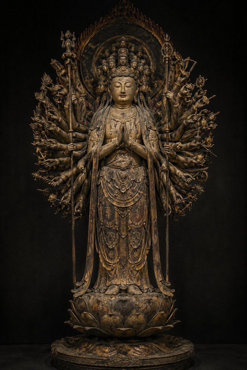 Thousand-Armed Kannon Sacred Statue
