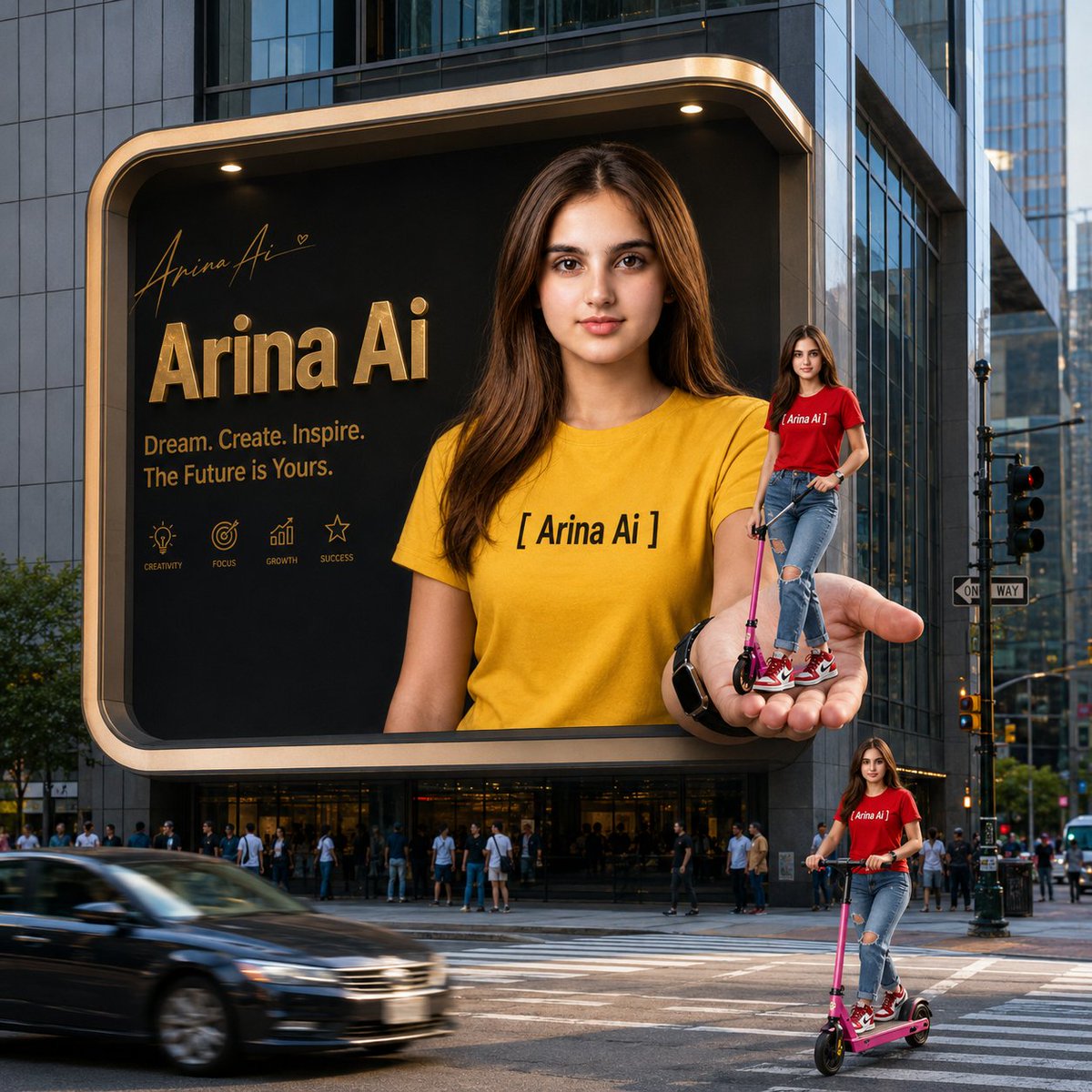 3D Billboard Hand Breaks Frame