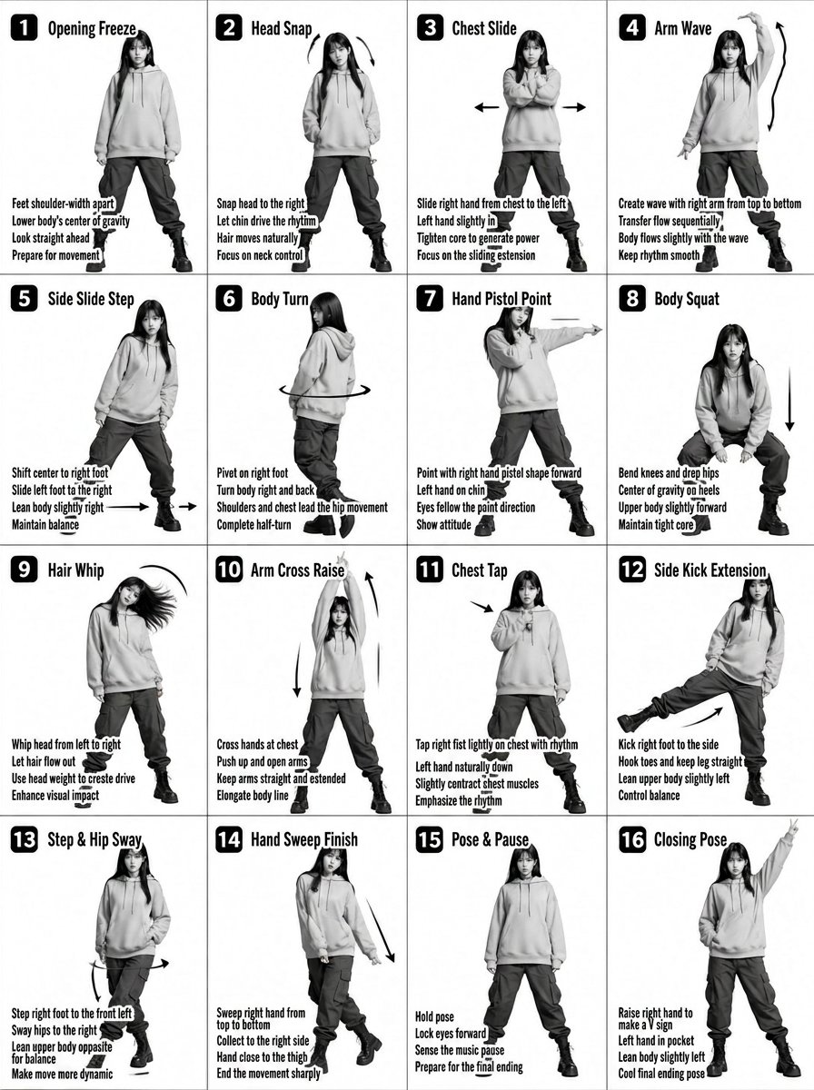 K-pop Dance Tutorial Poster