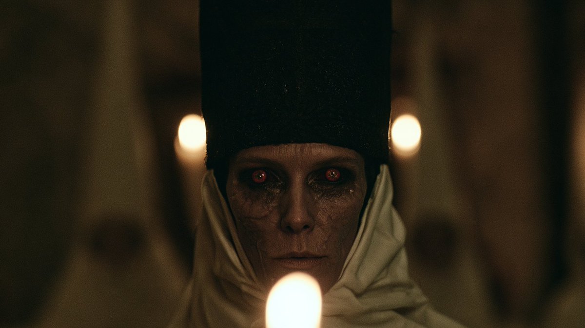 Candlelit Priestess Horror Close-Up