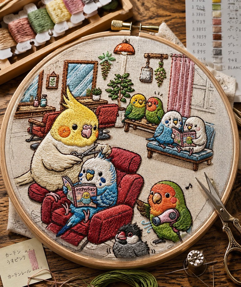 Macro Embroidery Art