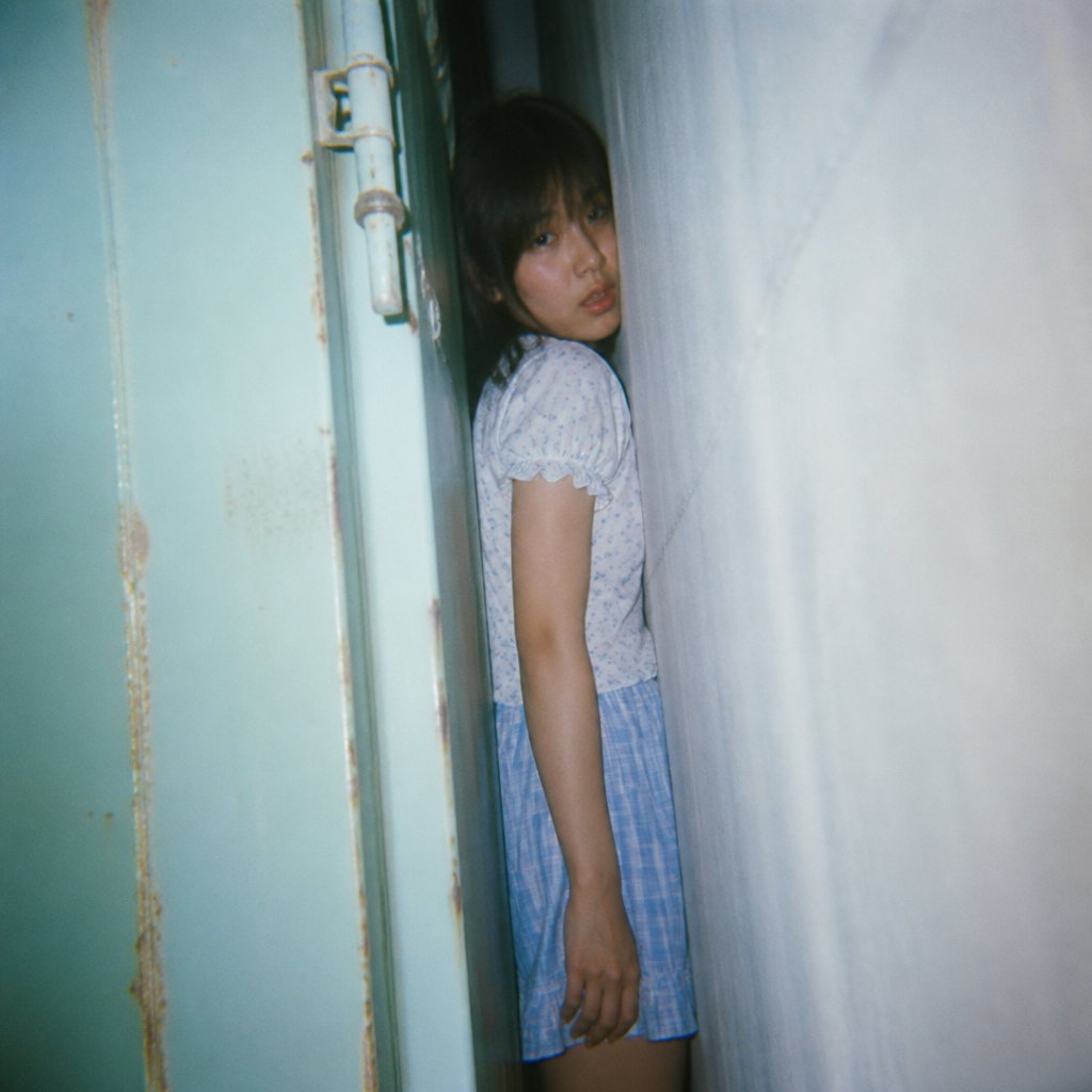 Flash Snapshot Girl in Narrow Gap