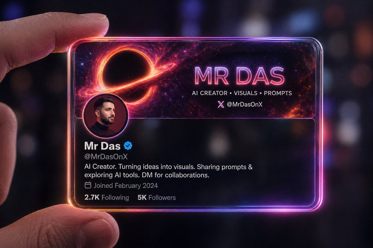 Futuristic Glass ID 3D Render