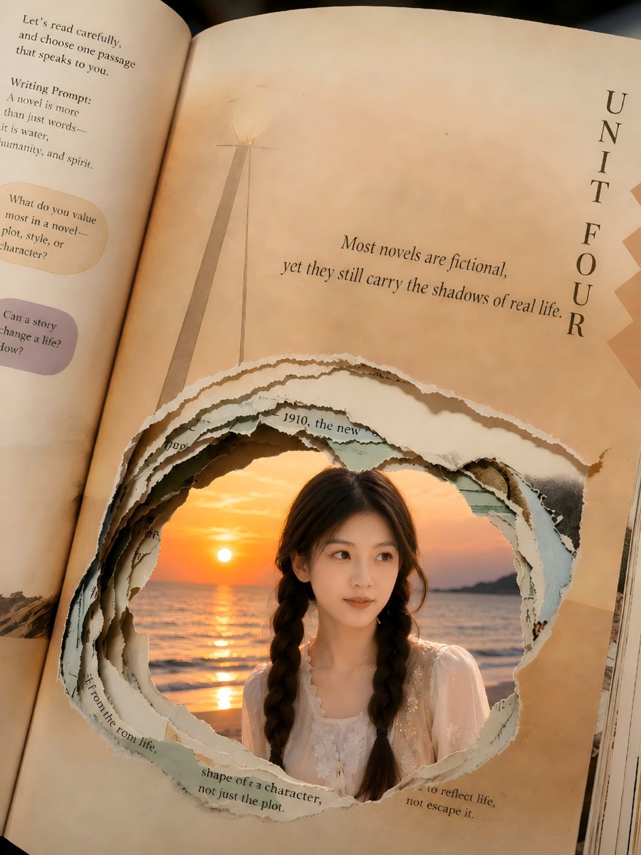 Torn Book Portal to Sunset Self
