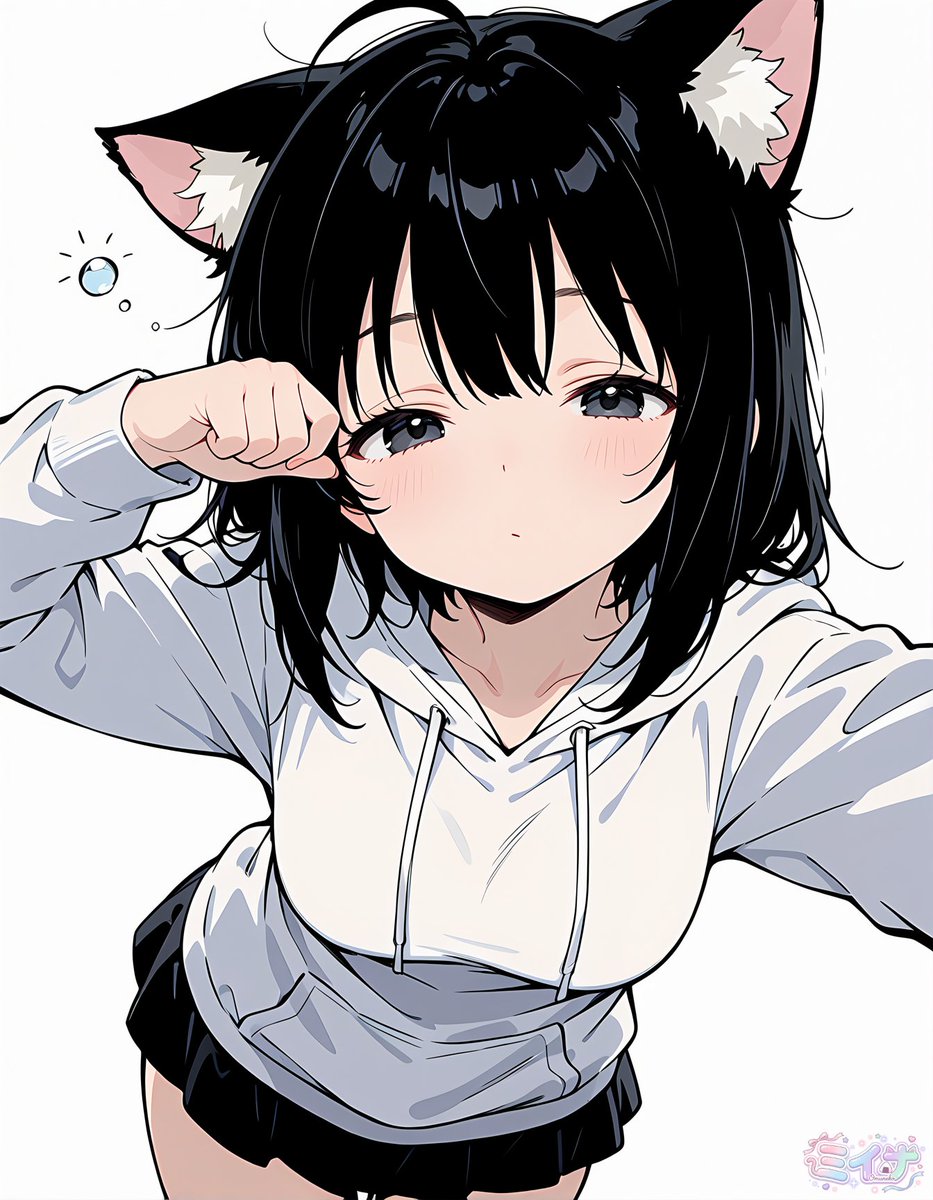 Cute Anime Cat Girl Selfie