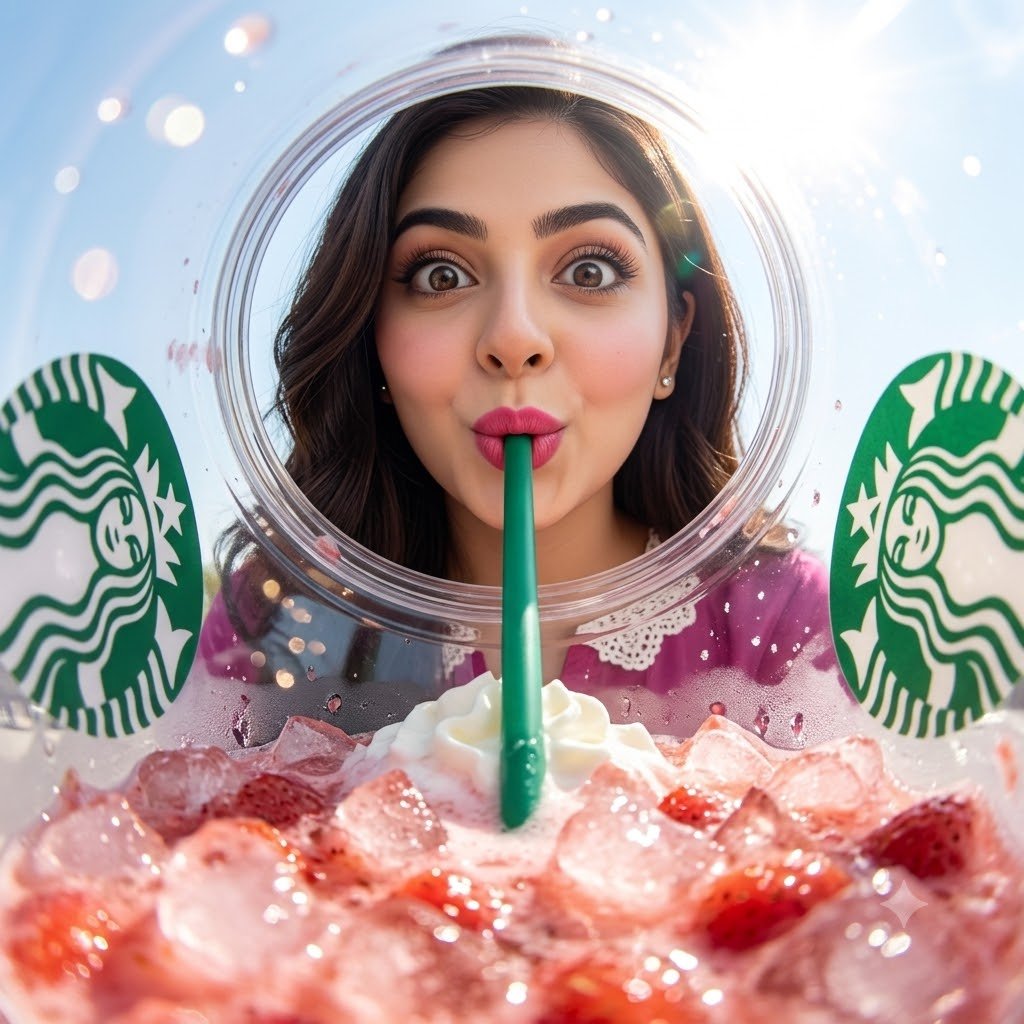 Inside Starbucks Frappuccino Cup View