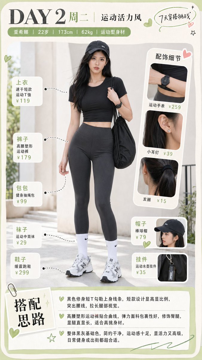 Tuesday Sporty Vitality Outfit Breakdown