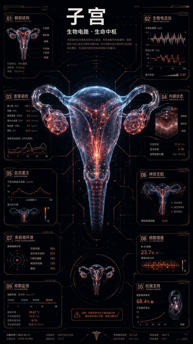 Cyber Bioluminescent Flower Infographic