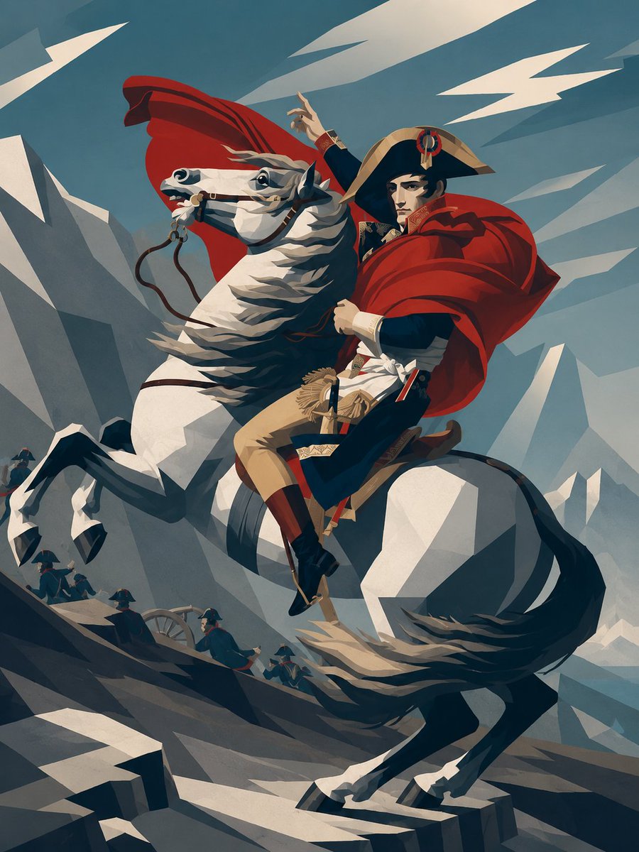 Geometric Cavalry Poster Portrait